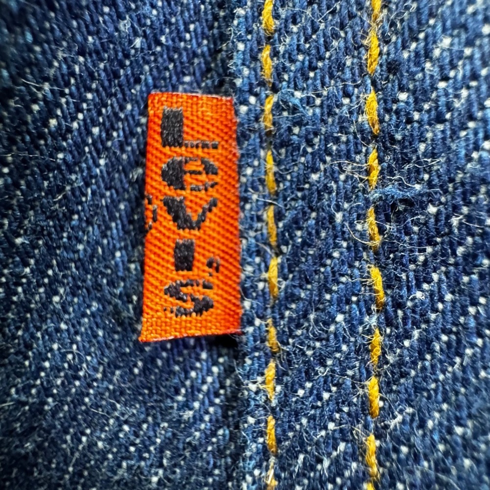 Vintage Levi's 20505 Orange Tab Made USA Jeans W29 L34 Dark Wash Straight Leg - Picture 11 of 16